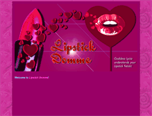 Tablet Screenshot of lipstickdomme.com